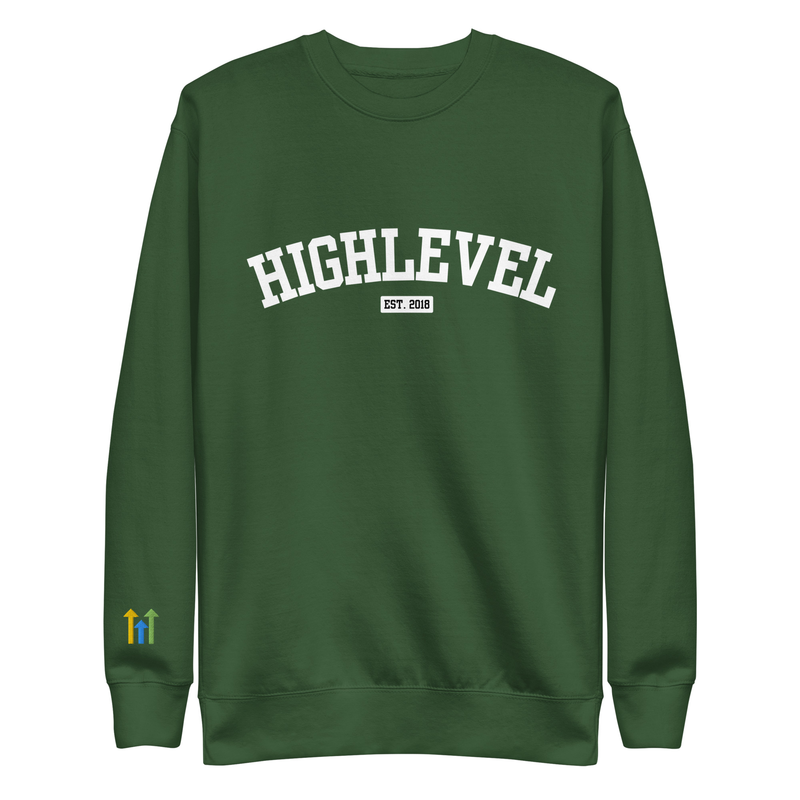 HighLevel Core Crew Sweatshirt – 3XL, Forest Green
