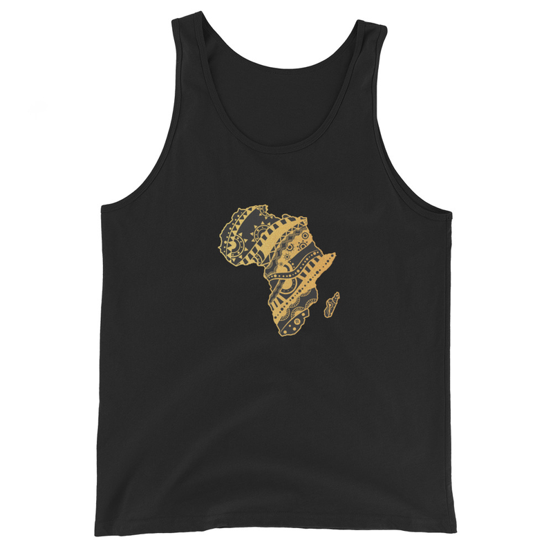Golden Afrikin Unisex Tank Top