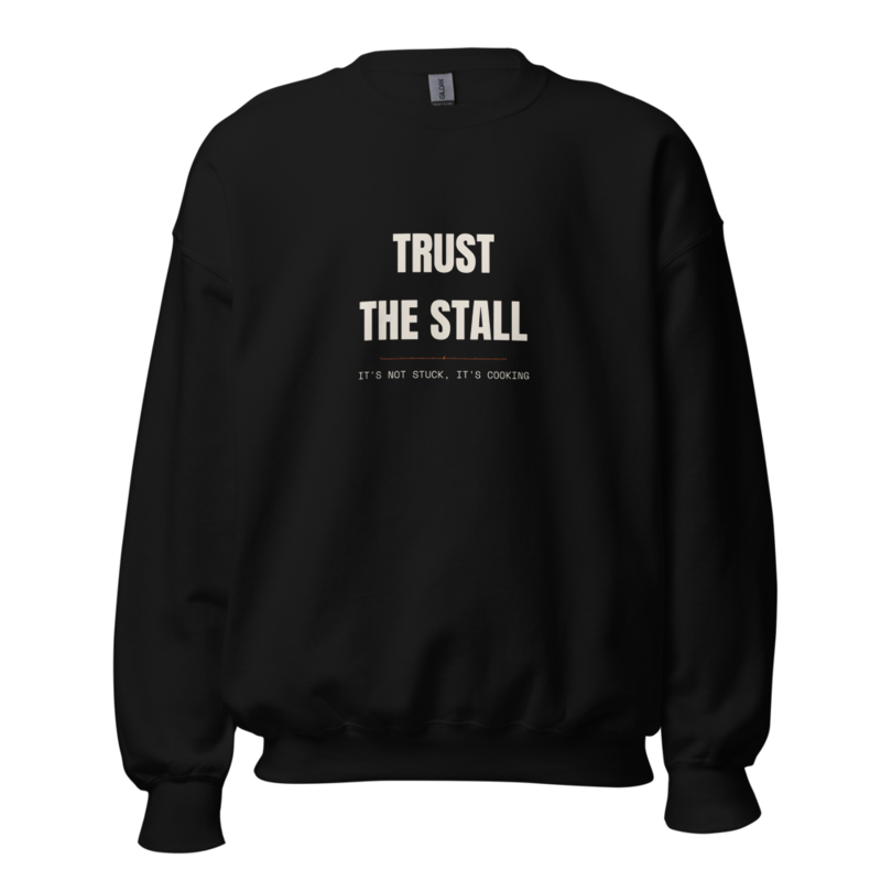 TRUST THE STALL Crewneck mockup