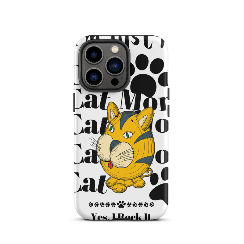 Tough Case for iPhone®: Just A Cat Mom – iPhone 13 Pro, Matte
