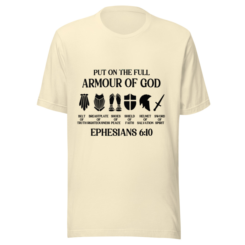 Armor Of God T-shirt – S, Natural