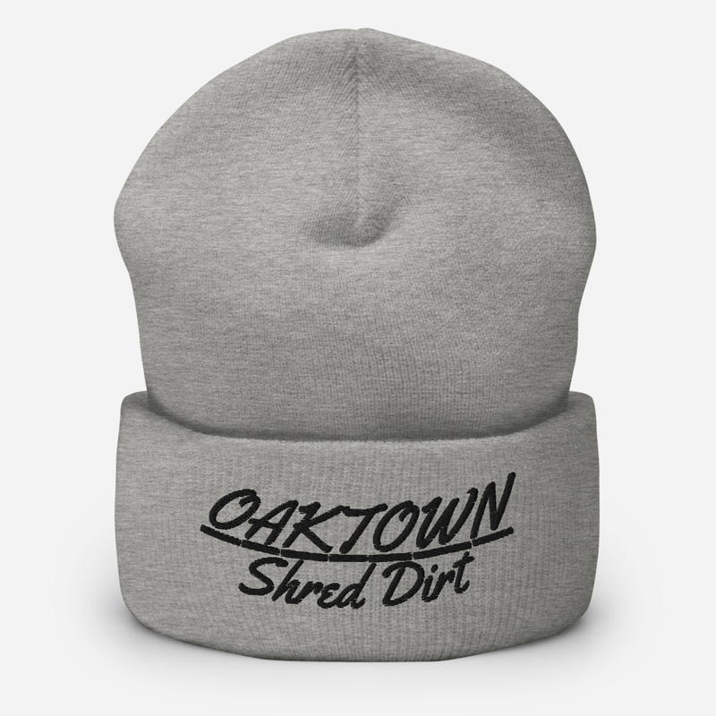 Cuffed Beanie Black Text