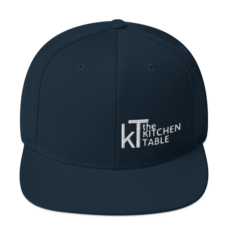 Kitchen Table Side Logo Snapback Hat