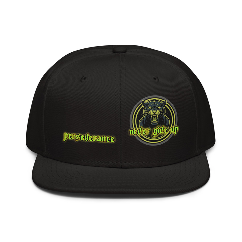 NEVER GIVE UP Perseverance Snapback Hat