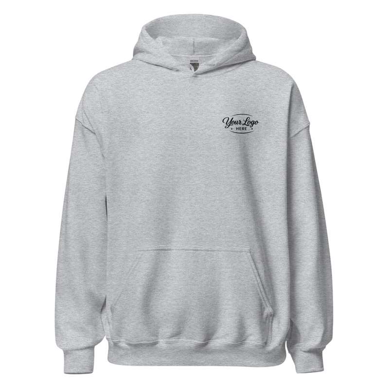 Custom-printed Gildan hoodie