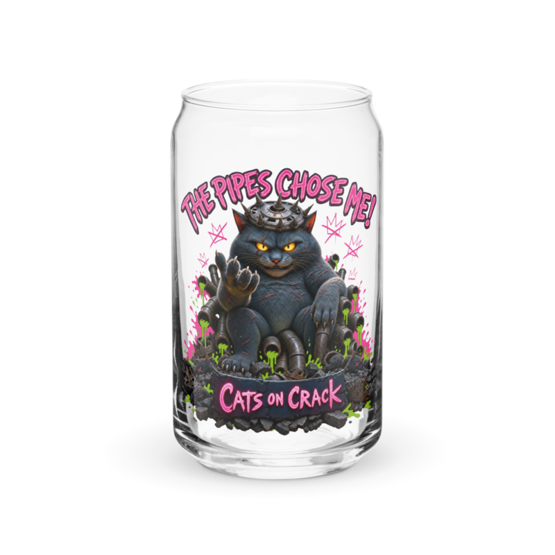 The Pipes Chose Me 16oz Can Glass