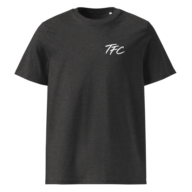 TFC Unisex Organic Cotton T-Shirt – S, Dark Heather Grey