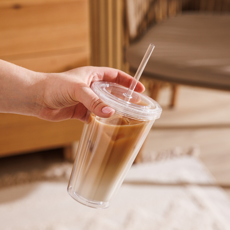 Choose Love Clear plastic tumbler