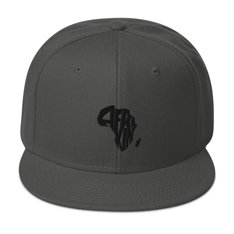 AfriKin Black Snapback Hat