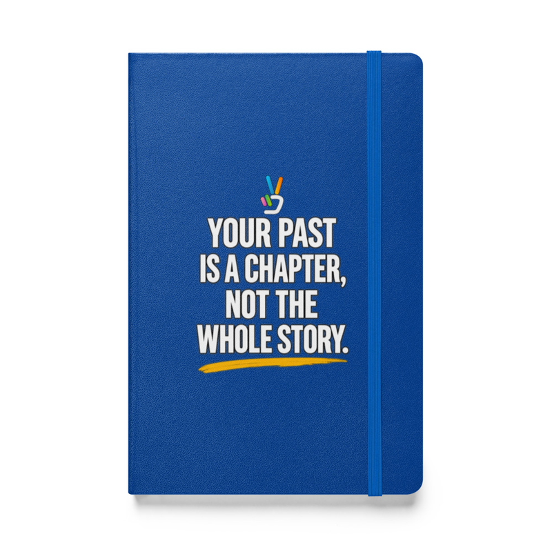 Your Past Is a Chapter Notebook – 5.5″×8.5″, Blue
