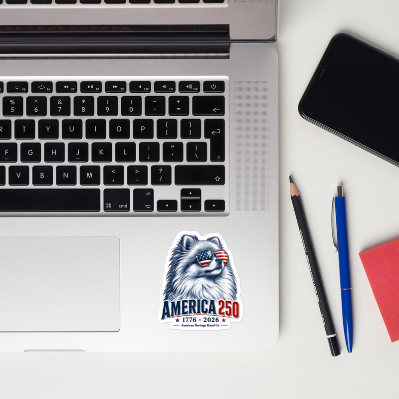 America 250 Dog Sticker 03