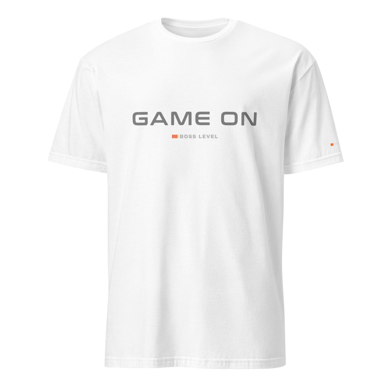 GAME ON Gildan 64000 Short-Sleeve Unisex T-Shirt – S, White