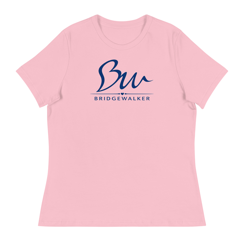 BridgeWalker Women’s Relaxed Tee; Own Asphalt Edition – S, Pink
