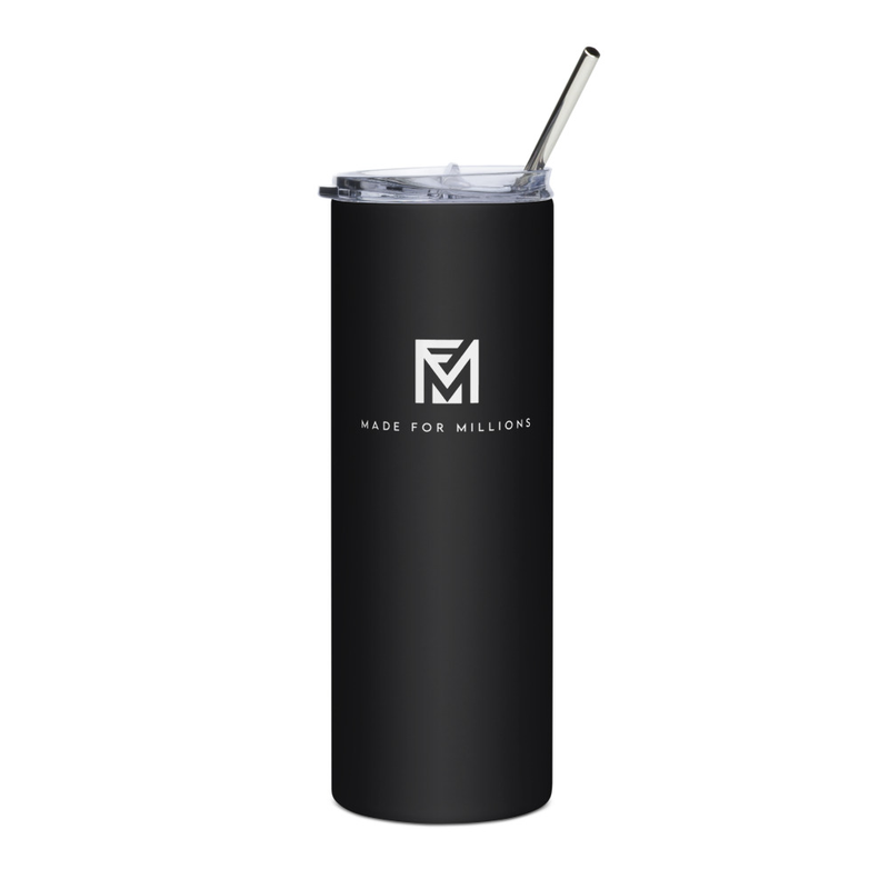 The Made For Millions® Stainless Steel Tumbler Black – 20 oz, Black
