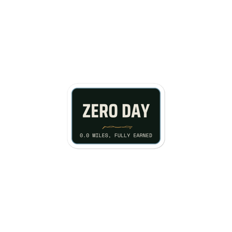 ZERO DAY Sticker mockup