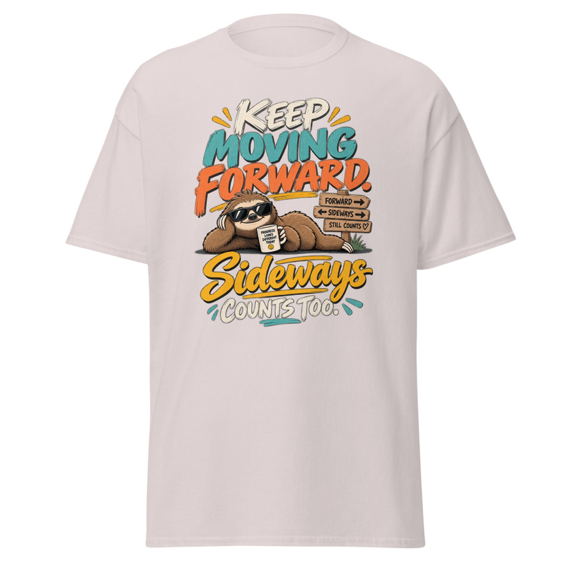 Keep Moving - Unisex classic tee – XL, Ice Grey