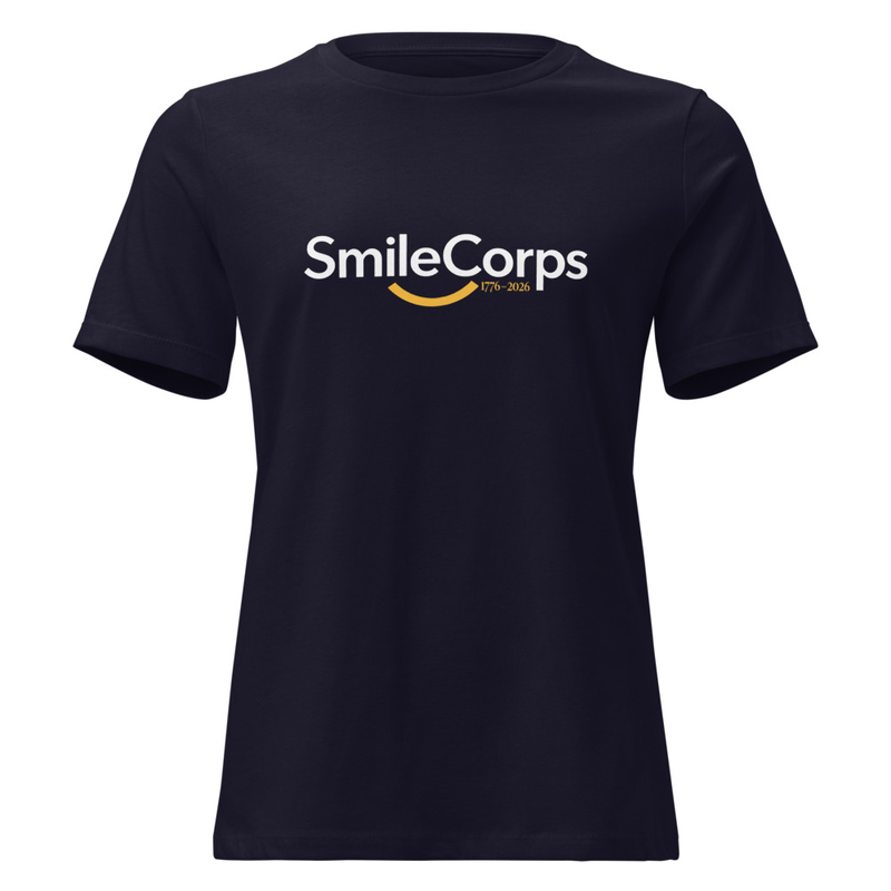 SmileCorps™ Founder Edition Women's Relaxed Tee | 1776–2026