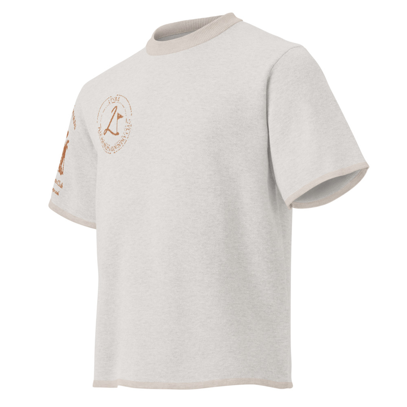 Knitted classic tee SNOW LEOPARD