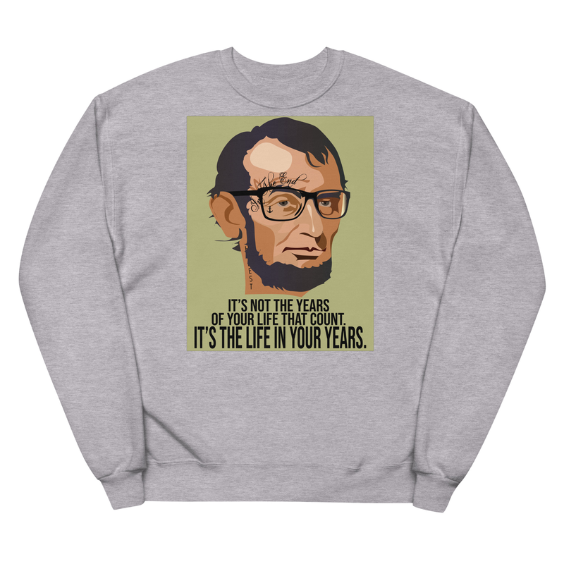 Punk Gothic - Abraham Lincoln - Tattoos Unisex fleece sweatshirt