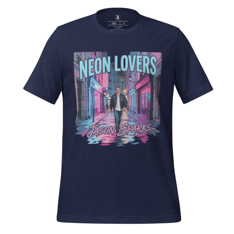 NEON LOVERS – Cinematic Streetlight T‑Shirt (Unisex)