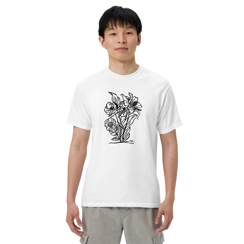 Flower Plant Family Unisex T-shirt – 4XL, White