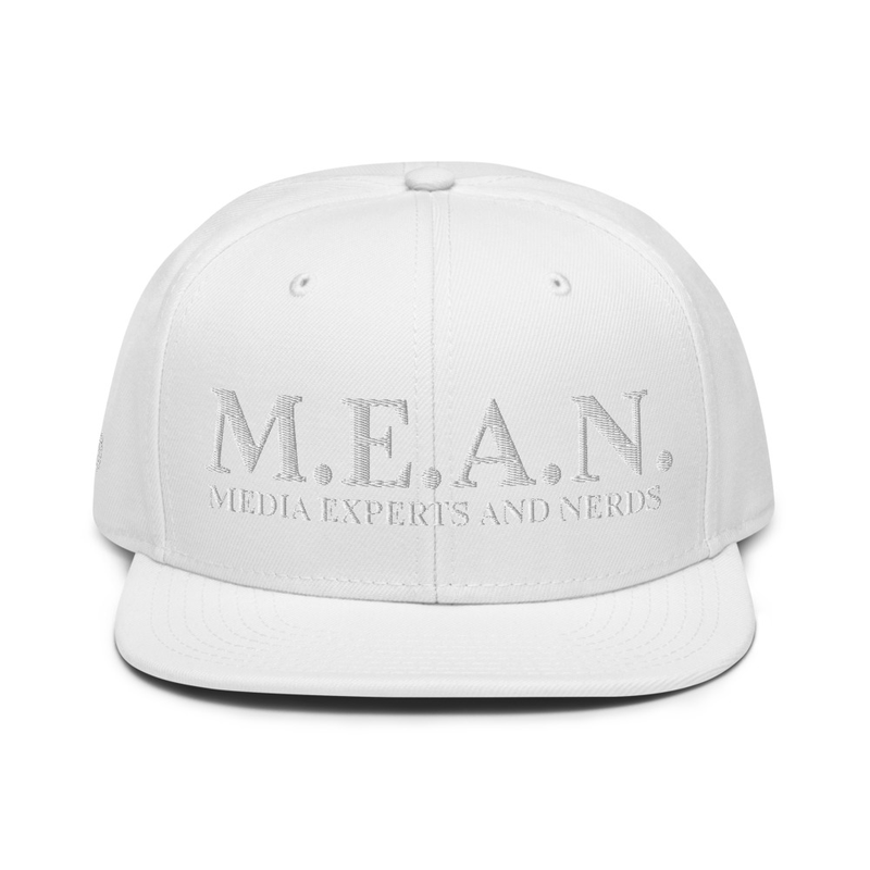 Official M.E.A.N. Snapback – One size, White