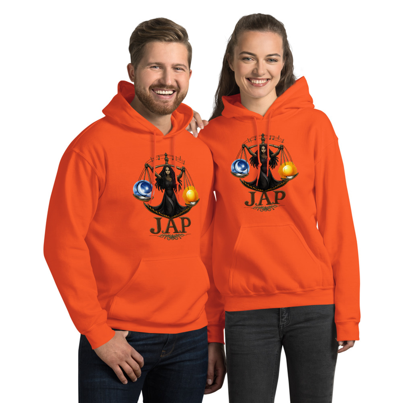 J.A.P Goddess Unisex Hoodie – S, Orange