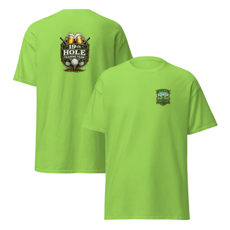 19th Hole Training Team (Woman's) Unisex classic tee – S, Lime