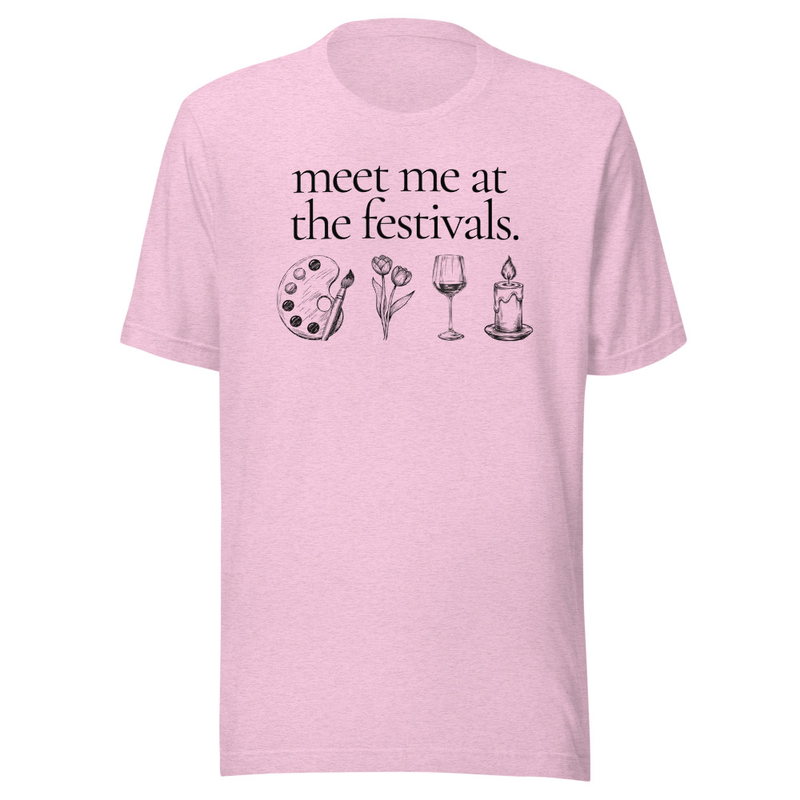 Festivals Tee – S, Heather Prism Lilac