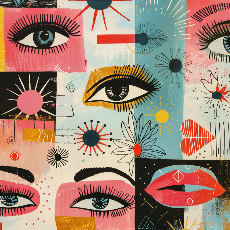 Retro Midcentury Flip-Flops House or Outdoor Slippers