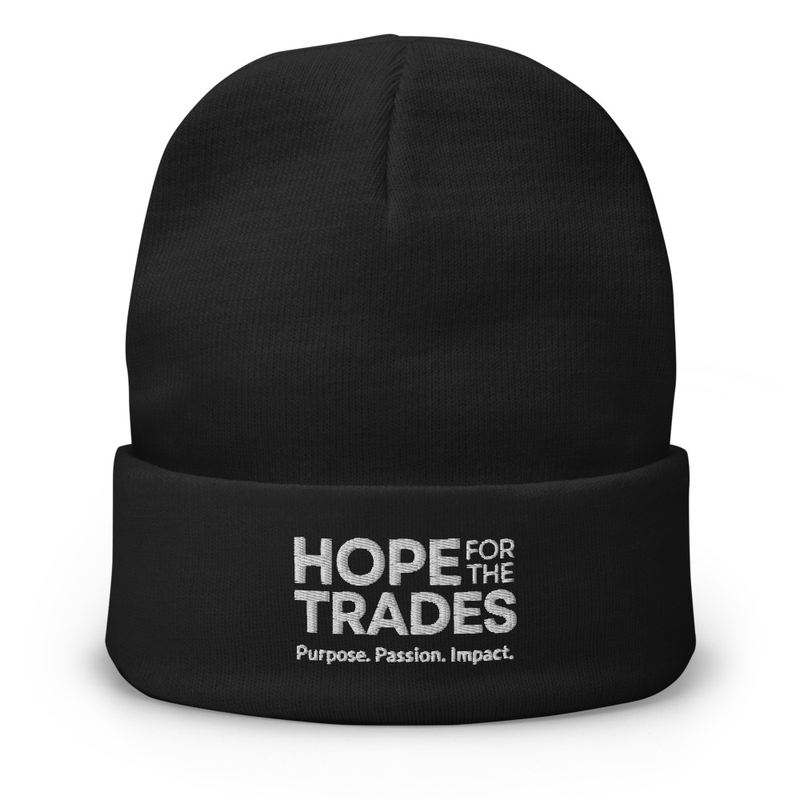 HFTT Embroidered Cuffed Beanie | Purpose. Passion. Impact. (Colors Available)
