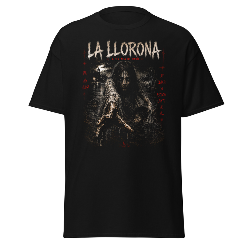La Llorona Shirt | Mexican Urban Legend Tee | Horror Folklore T-Shirt | Weeping Woman Graphic