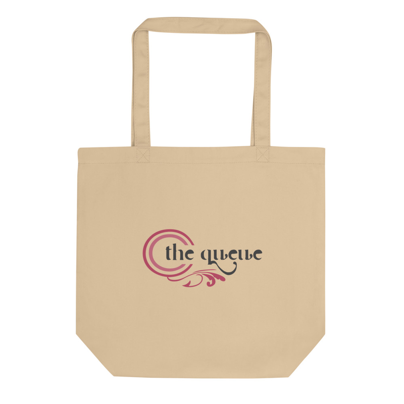 The Queue Logo Tote — Oyster