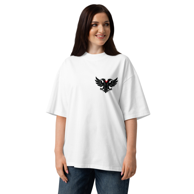 BESA Unisex Bio-Oversize-T-Shirt mit hohem Kragen