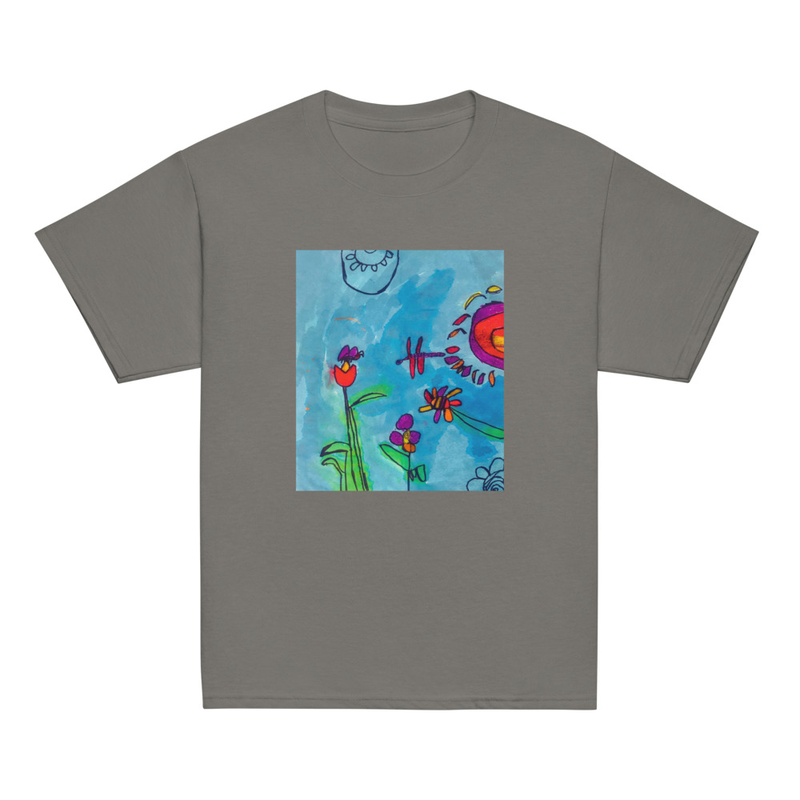 The Flowers - Youth Tee – S, Charcoal