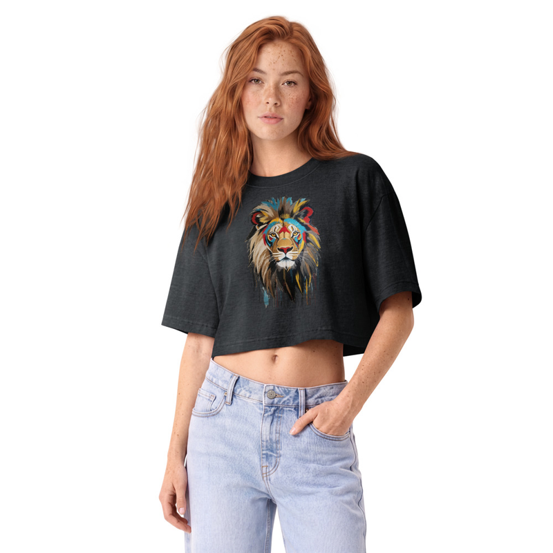 FIND//YOUR//ROAR - Women’s garment dye cropped tee