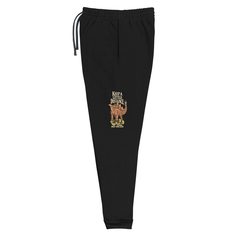 Keep a Little Distance Joggers supplier-rendered flat side view in Black