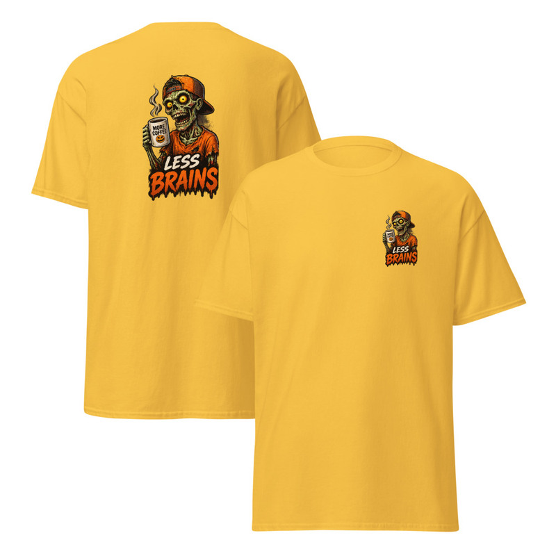 Less Brains Unisex classic tee – S, Daisy