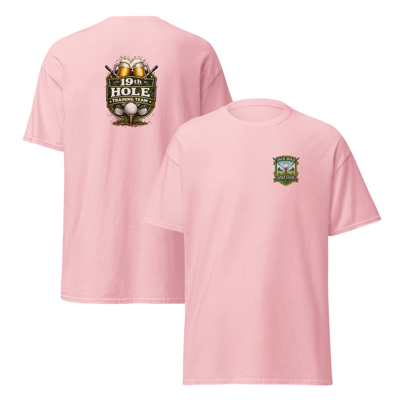 19th Hole Training Team (Woman's) Unisex classic tee – S, Light Pink