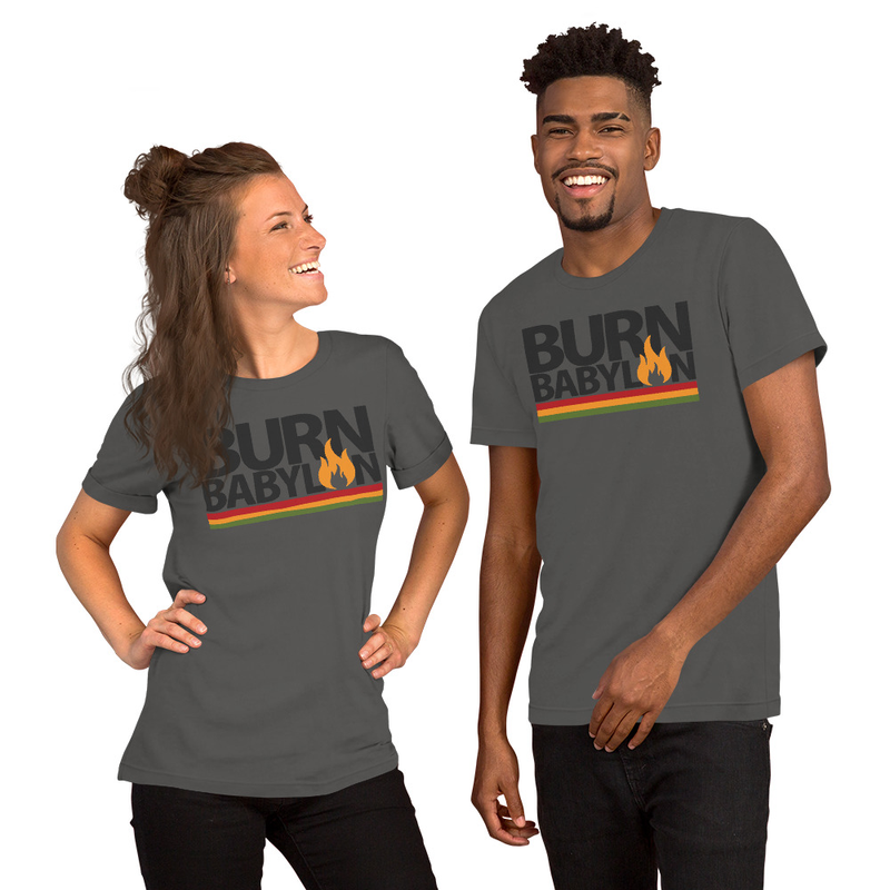 Burn Babylon Unisex t-shirt – XL, Asphalt