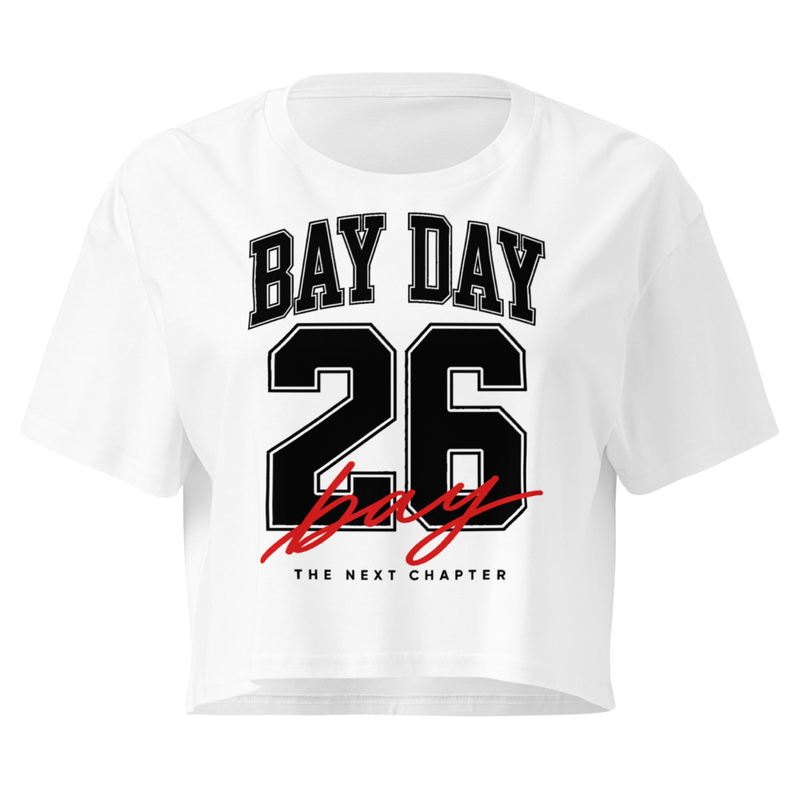 Bay Day '26 Women’s crop top (White)