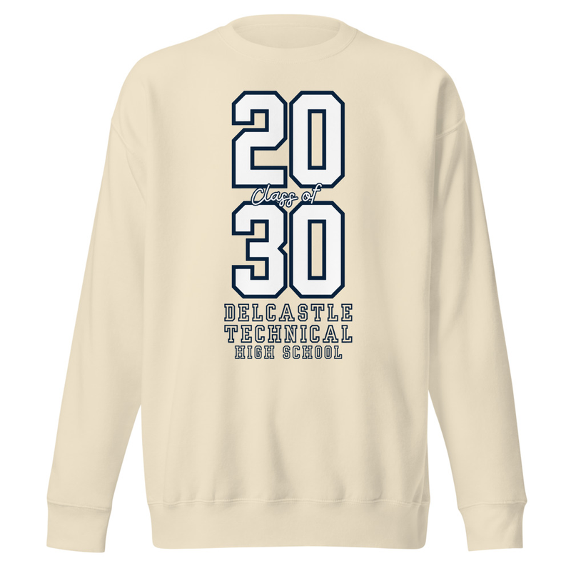 Sweatshirt - Class of 2030 Large Print – XL, Bone