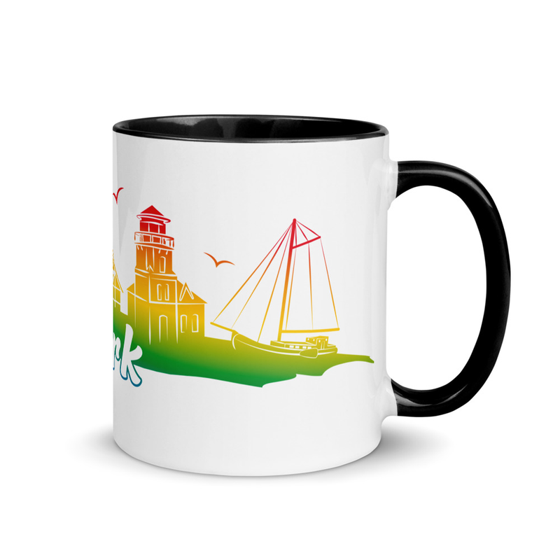 Tasse mit farbiger Innenseite Regenbogen