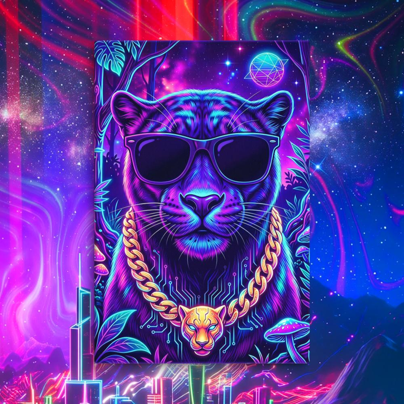 Panther Canvas - Panther Canvas / 32″×48″