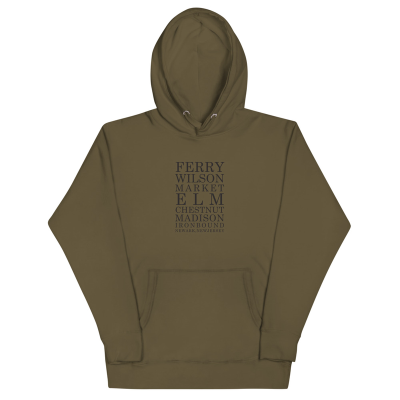 Street Hoodie – XL, Military Green