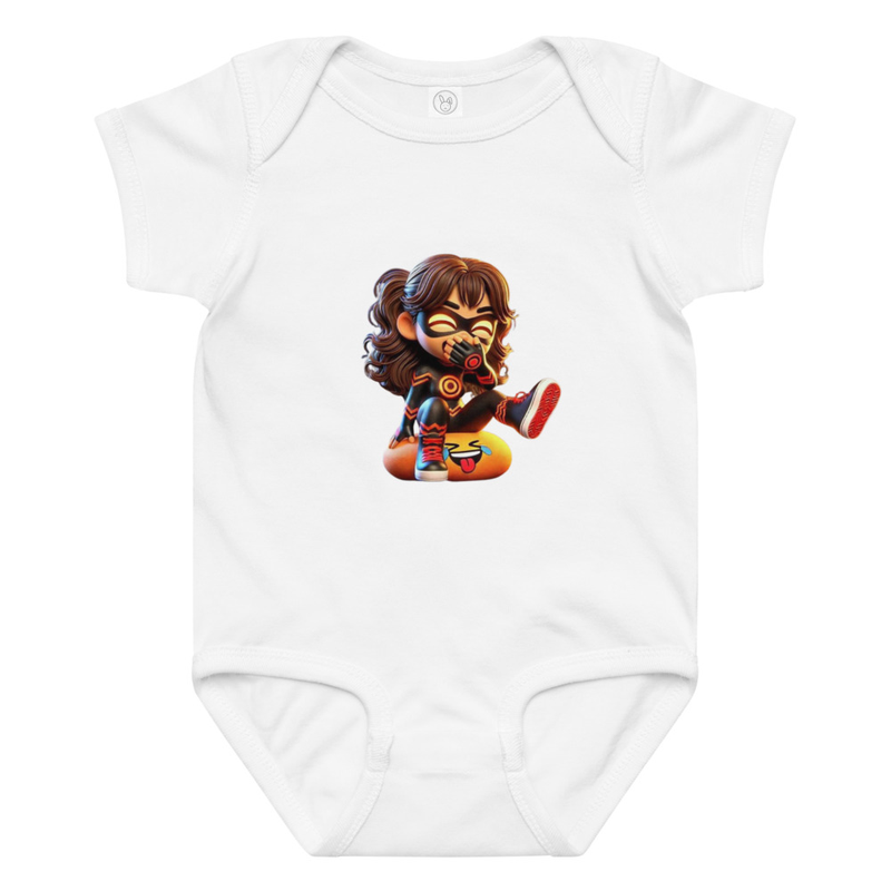 Lora “Curiosity Captain”  Onesie ❓???? – 6M, White