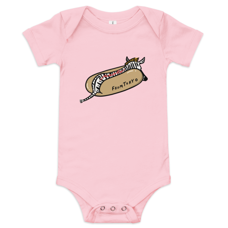 Zebra Hot Dog Baby Short Sleeve One Piece Paolo fromTOKYO Shop