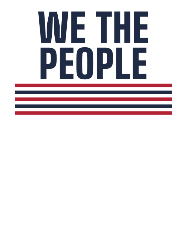 We the People tee — Size: 2XL, Color: Black