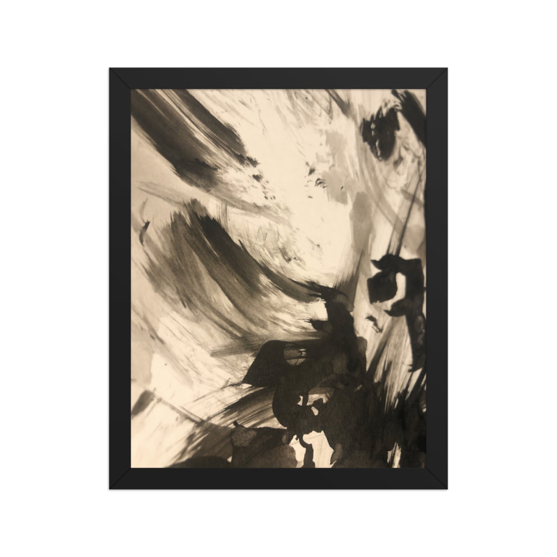 Perceptual Field 0157 – The Shape of a Thought – Framed Print