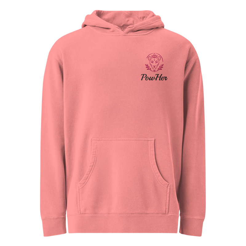 PowHer™ Unisex pigment-dyed hoodie – Image 4